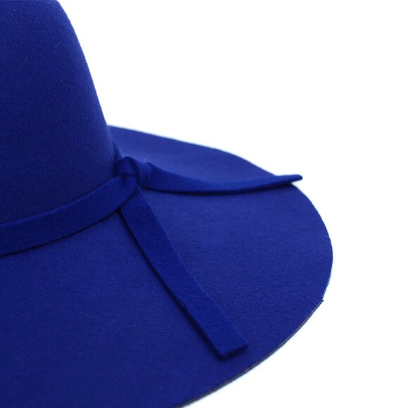 Floppy Hat - W/Bow Knot- Royal Blue - Dressy Sunday Hat - NWT - Picture 6 of 8